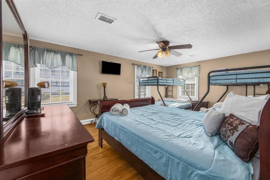 Dazzling Centrally Located Ocean View W 2 Kings, Huge Private Yard, 2 Decks, Firepit, Bbq Myrtle Beach Exterior photo