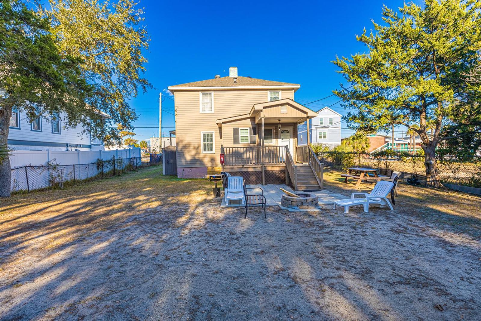 Dazzling Centrally Located Ocean View W 2 Kings, Huge Private Yard, 2 Decks, Firepit, Bbq Myrtle Beach Exterior photo