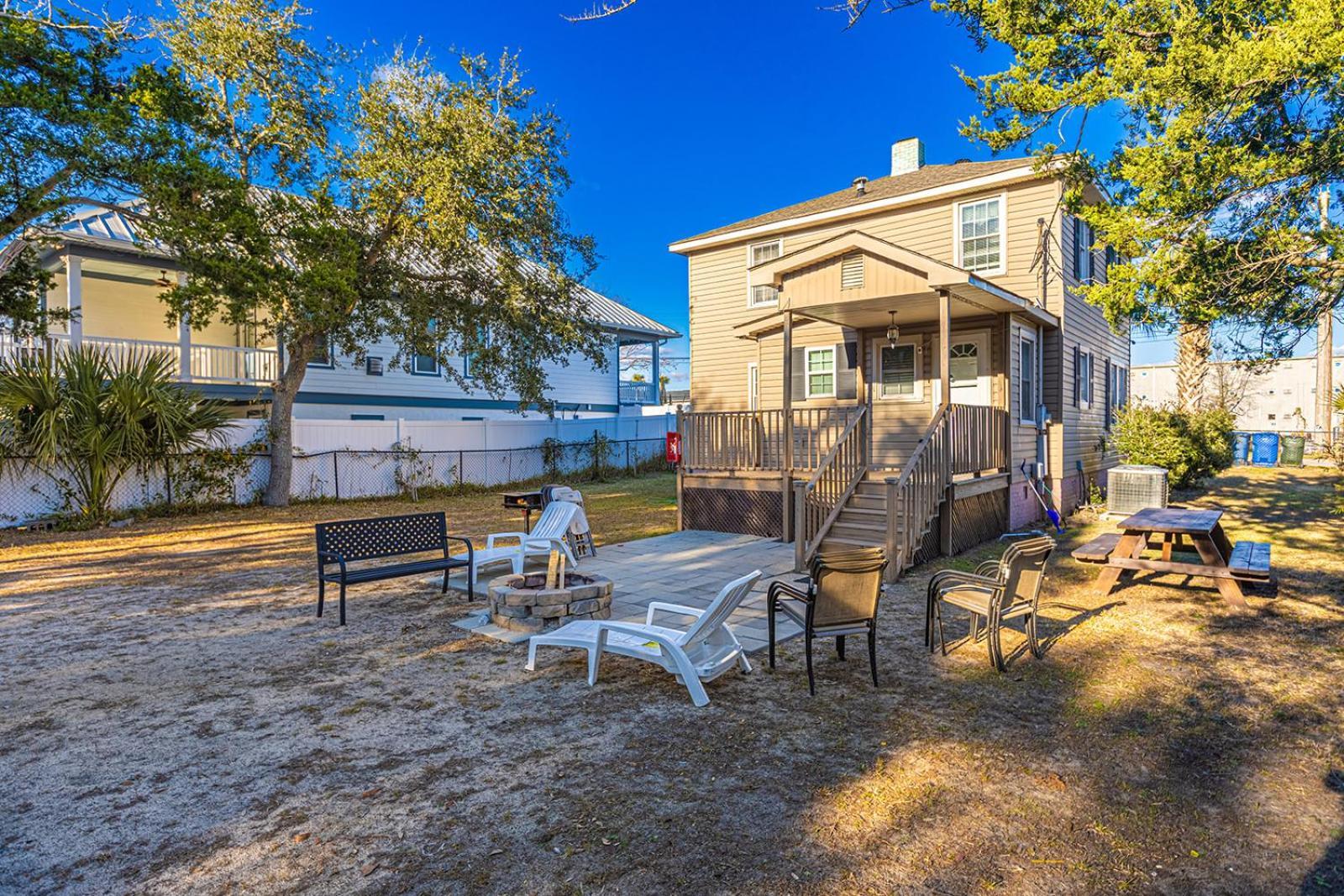 Dazzling Centrally Located Ocean View W 2 Kings, Huge Private Yard, 2 Decks, Firepit, Bbq Myrtle Beach Exterior photo