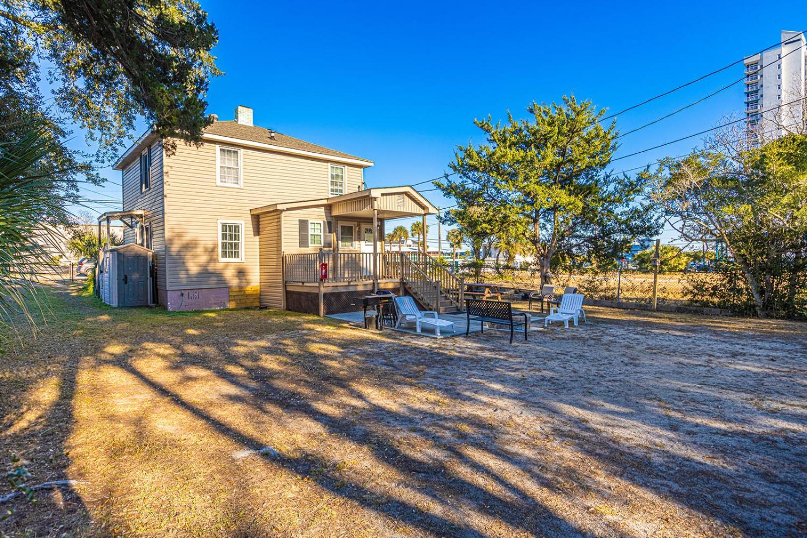 Dazzling Centrally Located Ocean View W 2 Kings, Huge Private Yard, 2 Decks, Firepit, Bbq Myrtle Beach Exterior photo